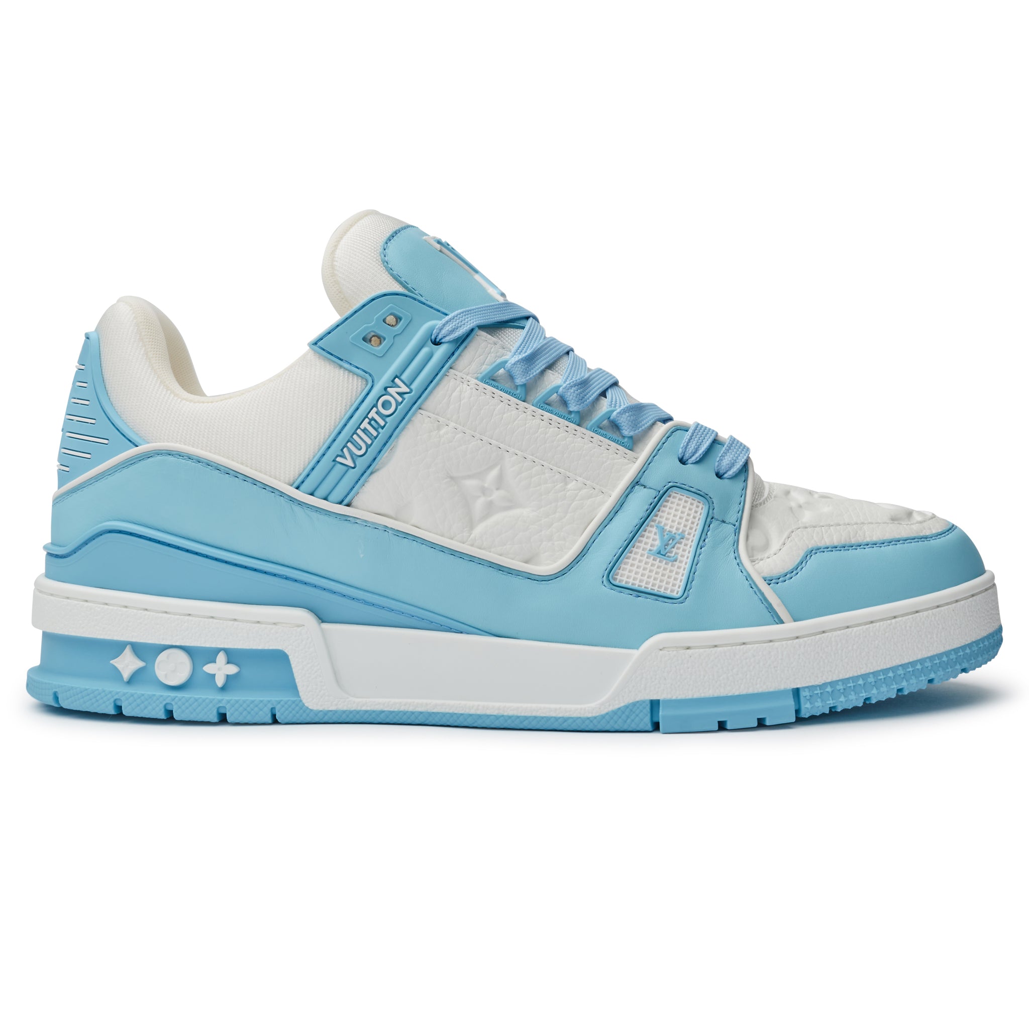 Image of Louis Vuitton LV Monogram White Sky Blue Sneaker